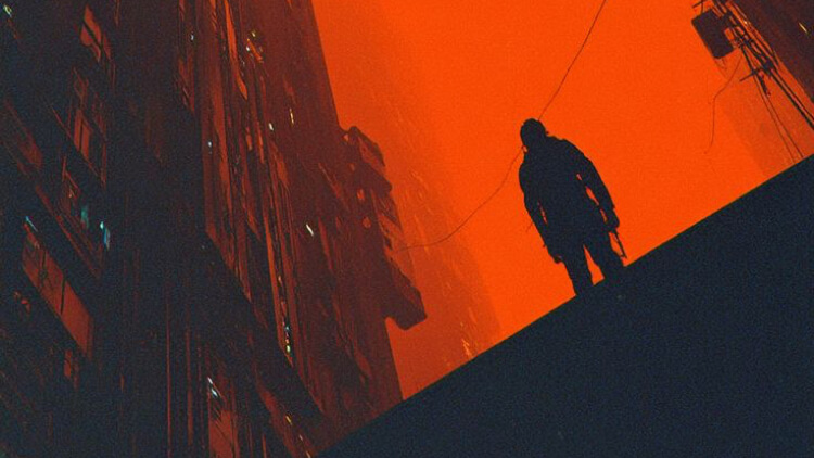 Watcher no telhado do prédio